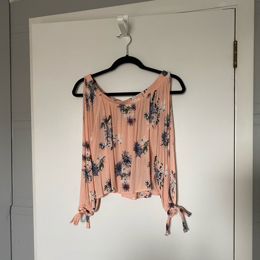 Off Shoulder Floral Flowy Top